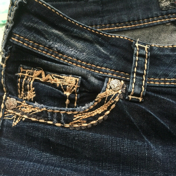 Womens Silver Suki 17" Western Gloveworks Jeans 25 - Picture 3 of 8